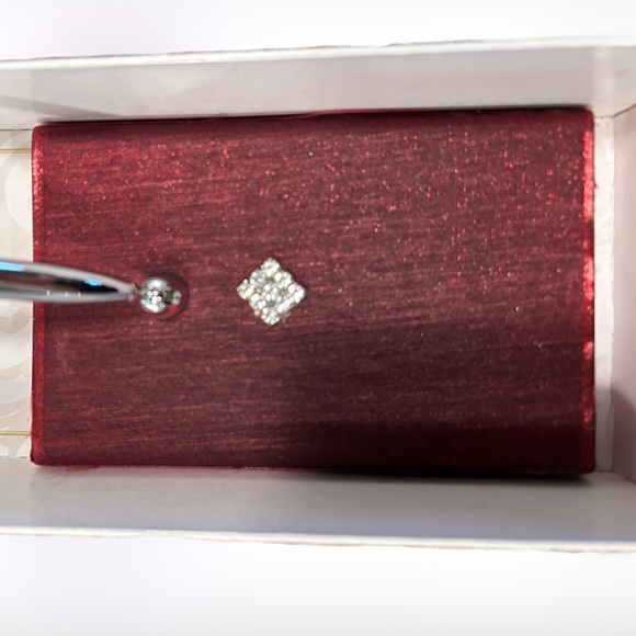 NWT Lillian Rose 5x3.5” GLIMMERING RUBY Wedding Pen Set w/Rhinestone Accent - Picture 2 of 3